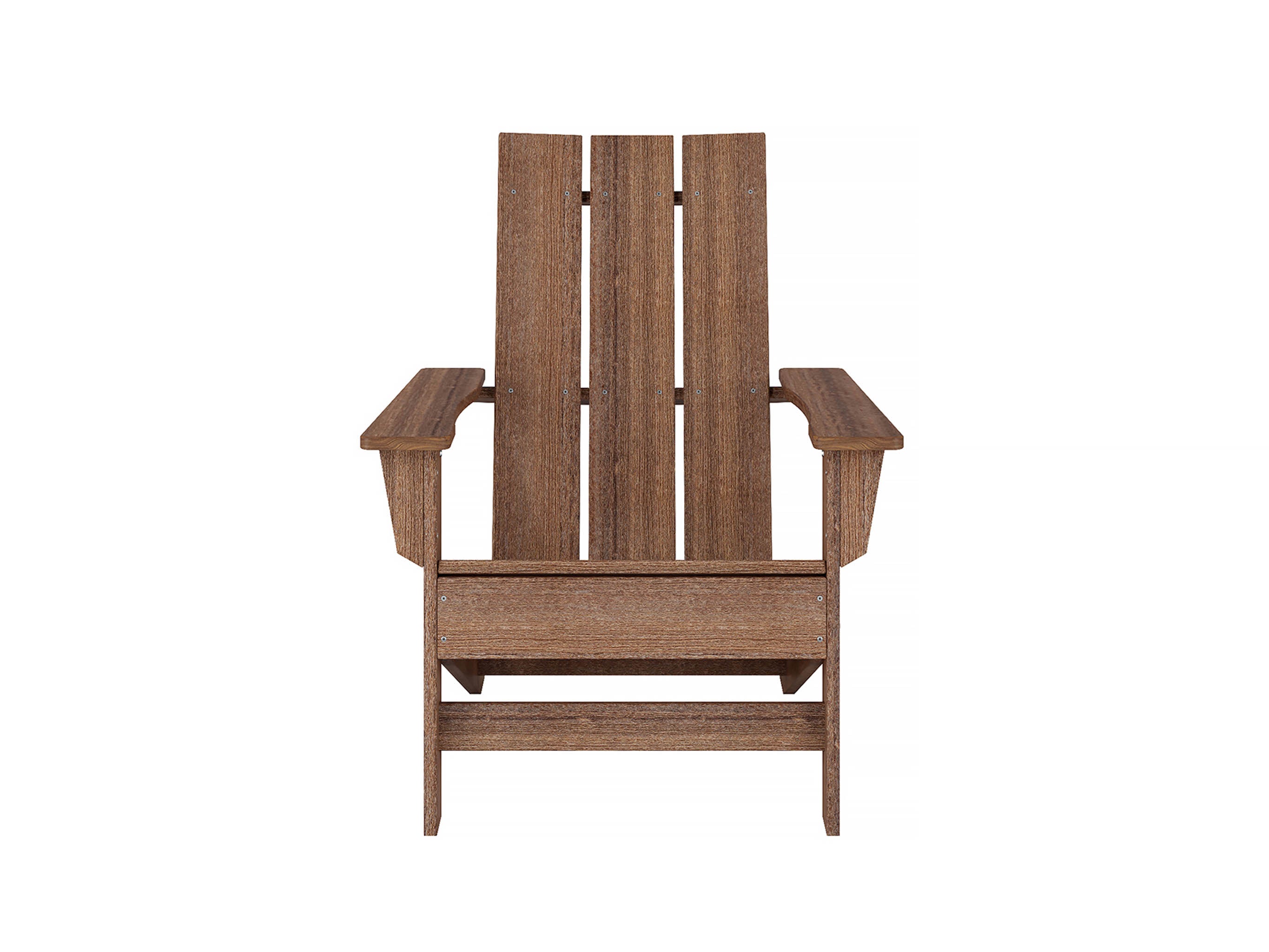 Half Aria Adirondack Chair Antique Mahogany Front View