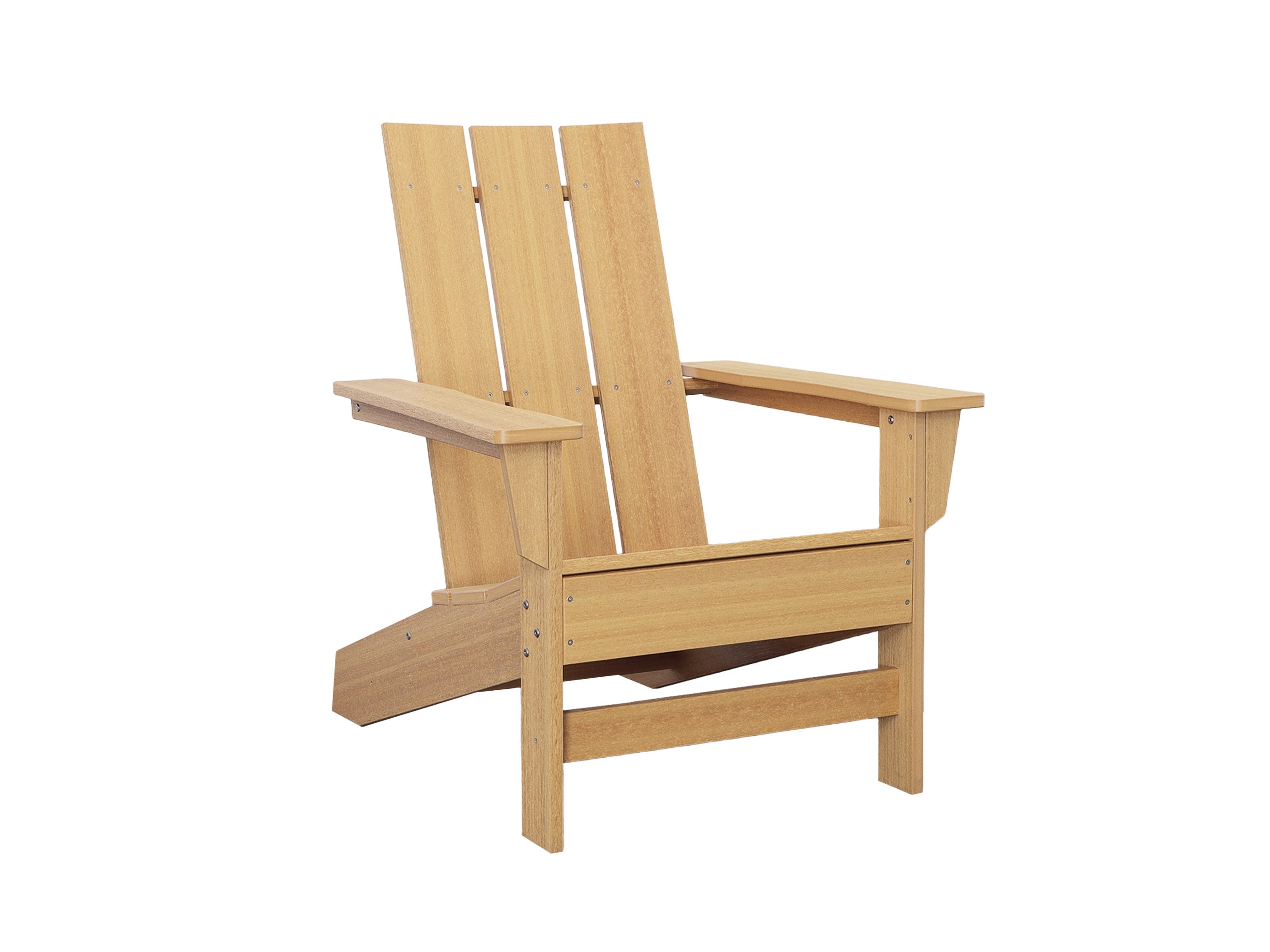 Half - Aria Adirondack Chair Natural Teak Side