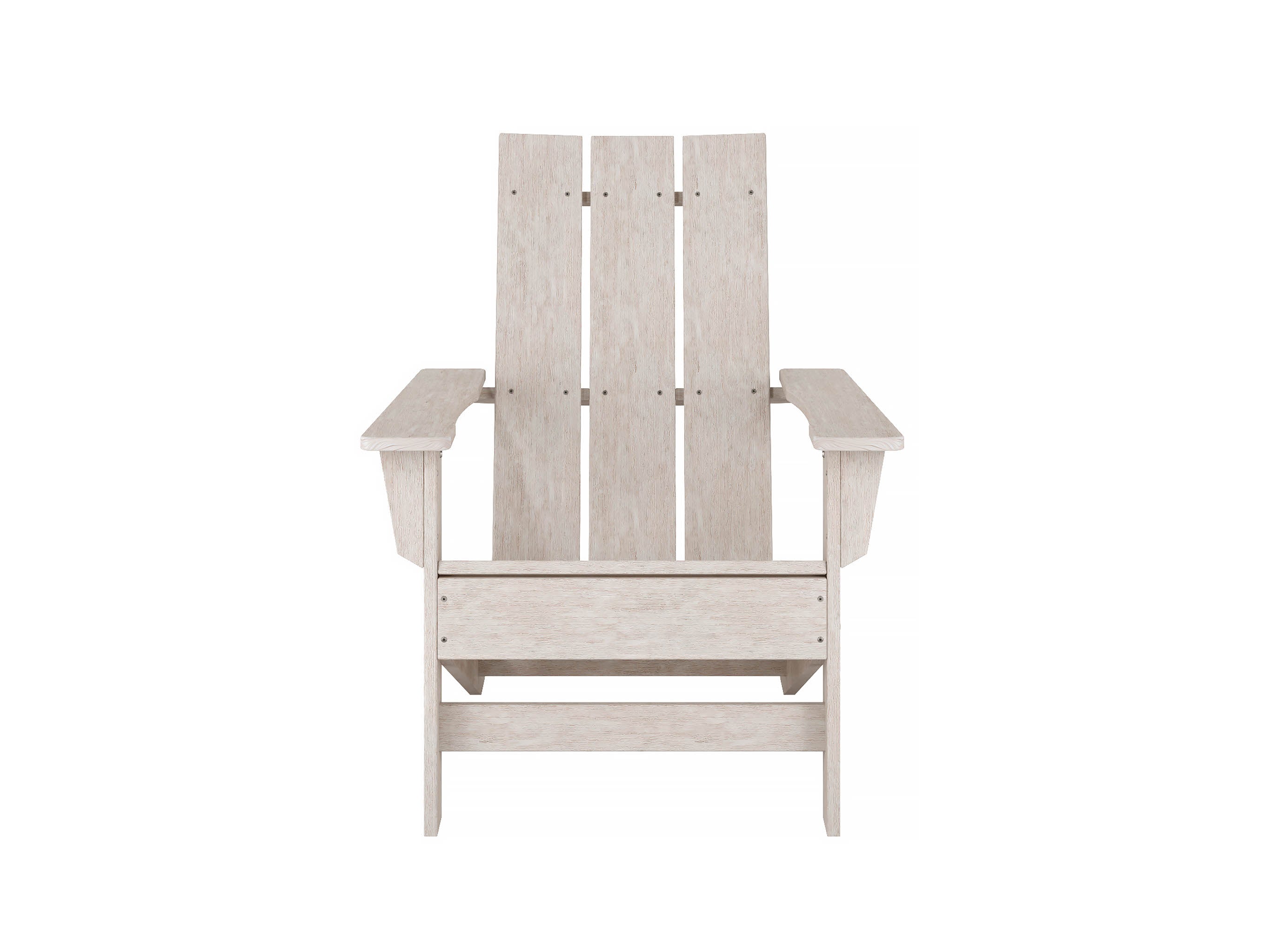 Half Aria Adirondack Chair Paper Birch Front View
