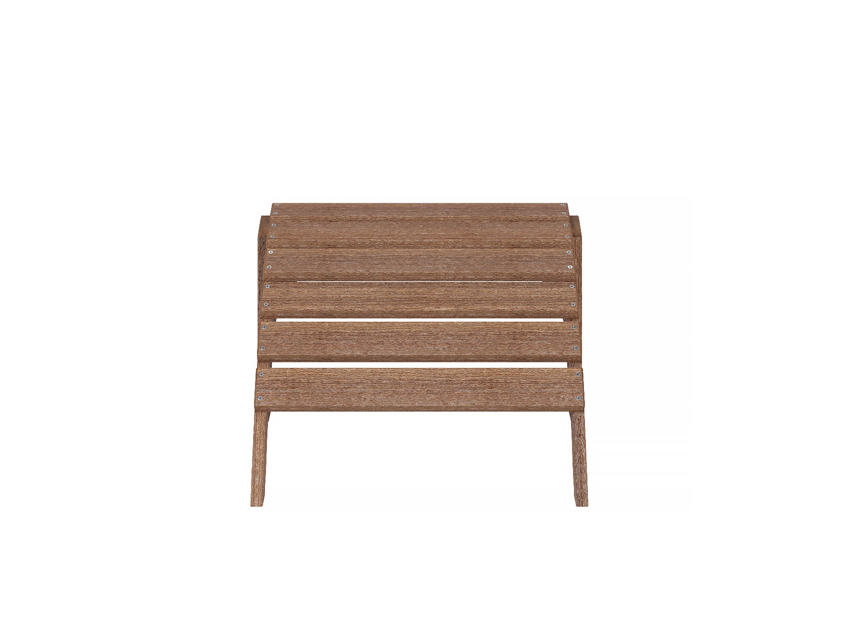 Half Ottoman Antique Mahogany Front View