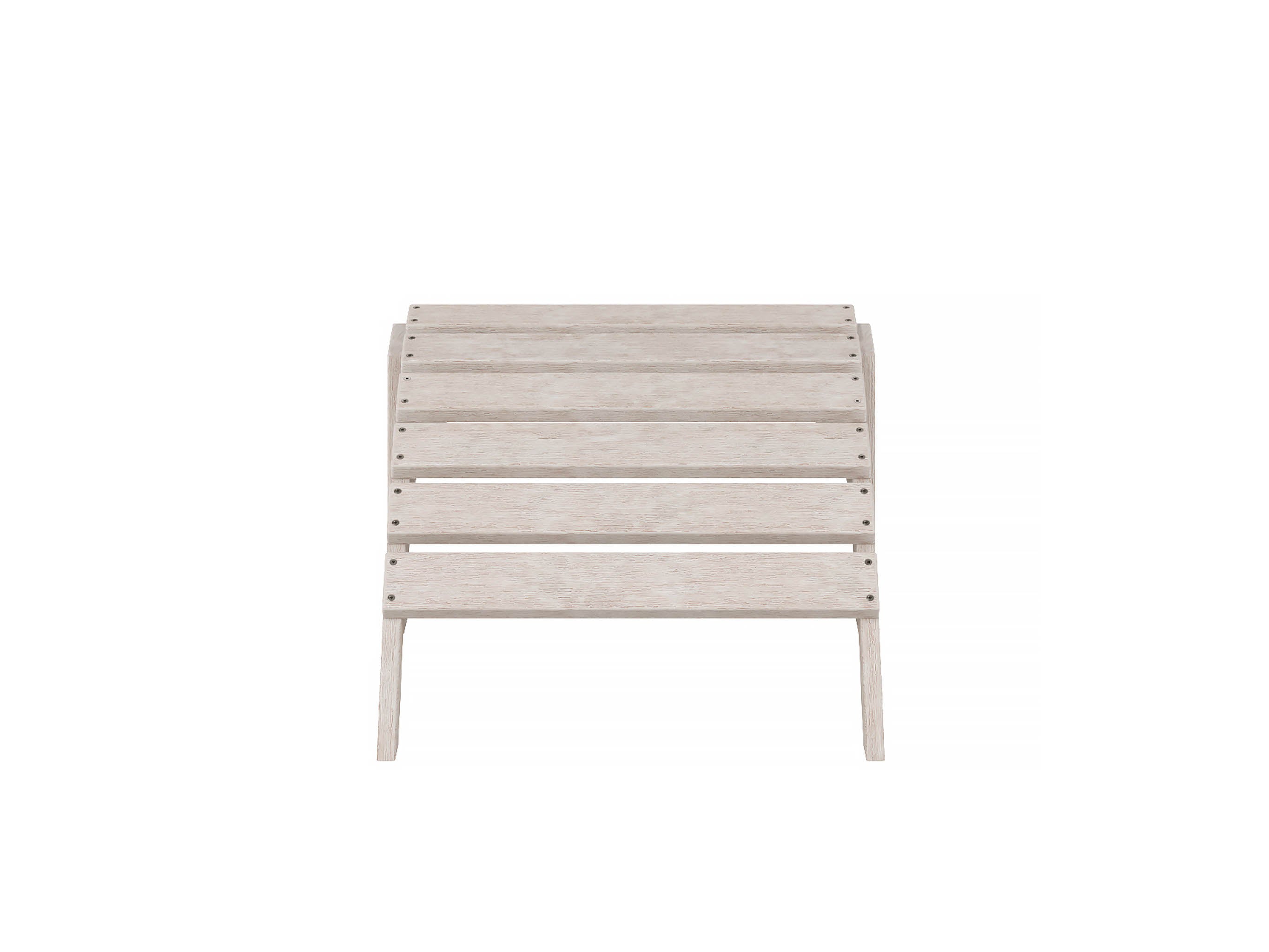 Half Ottoman Paper Birch Front View