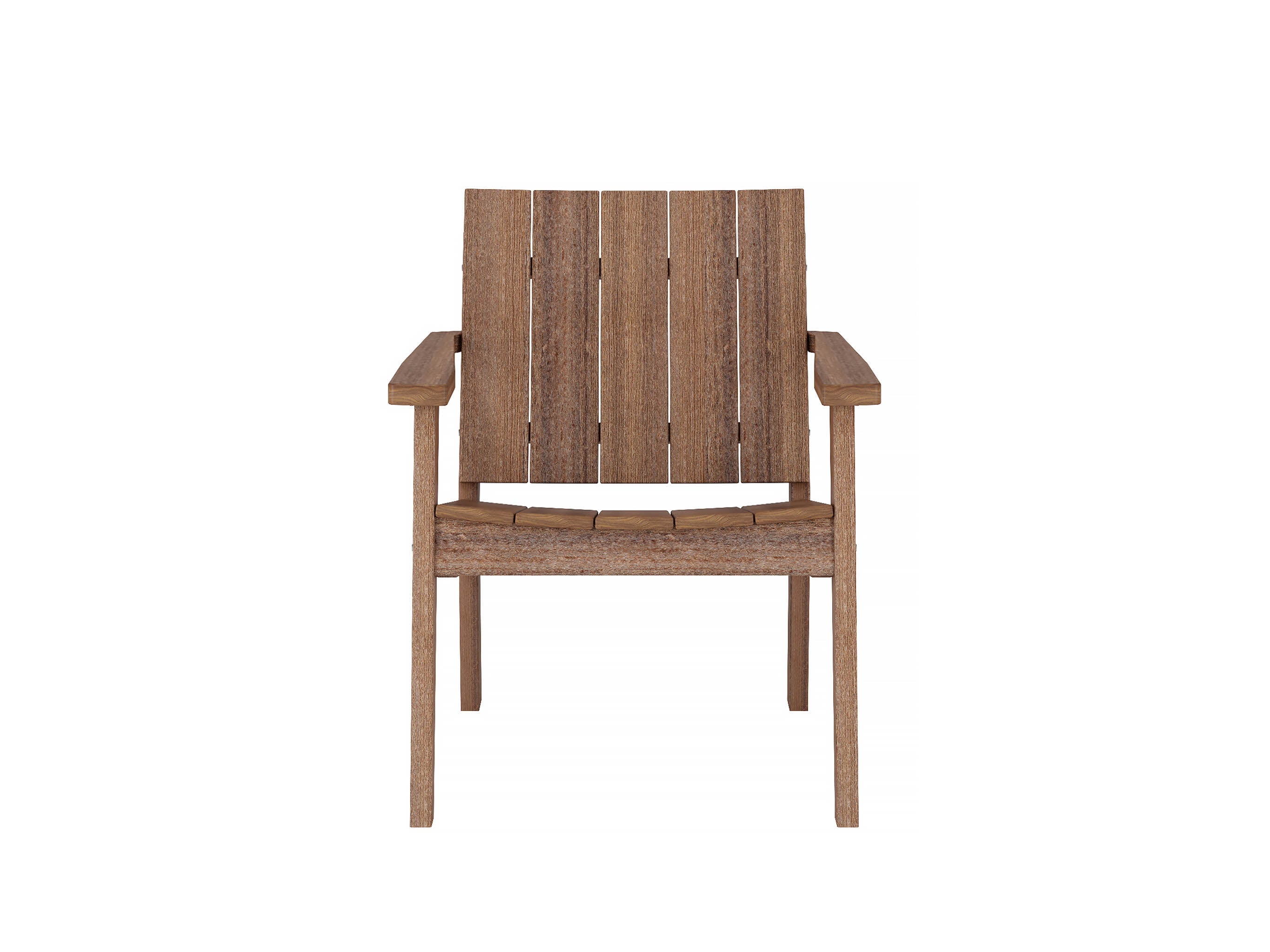 Half Ashland Chat Chair Antique Mahogany Front View