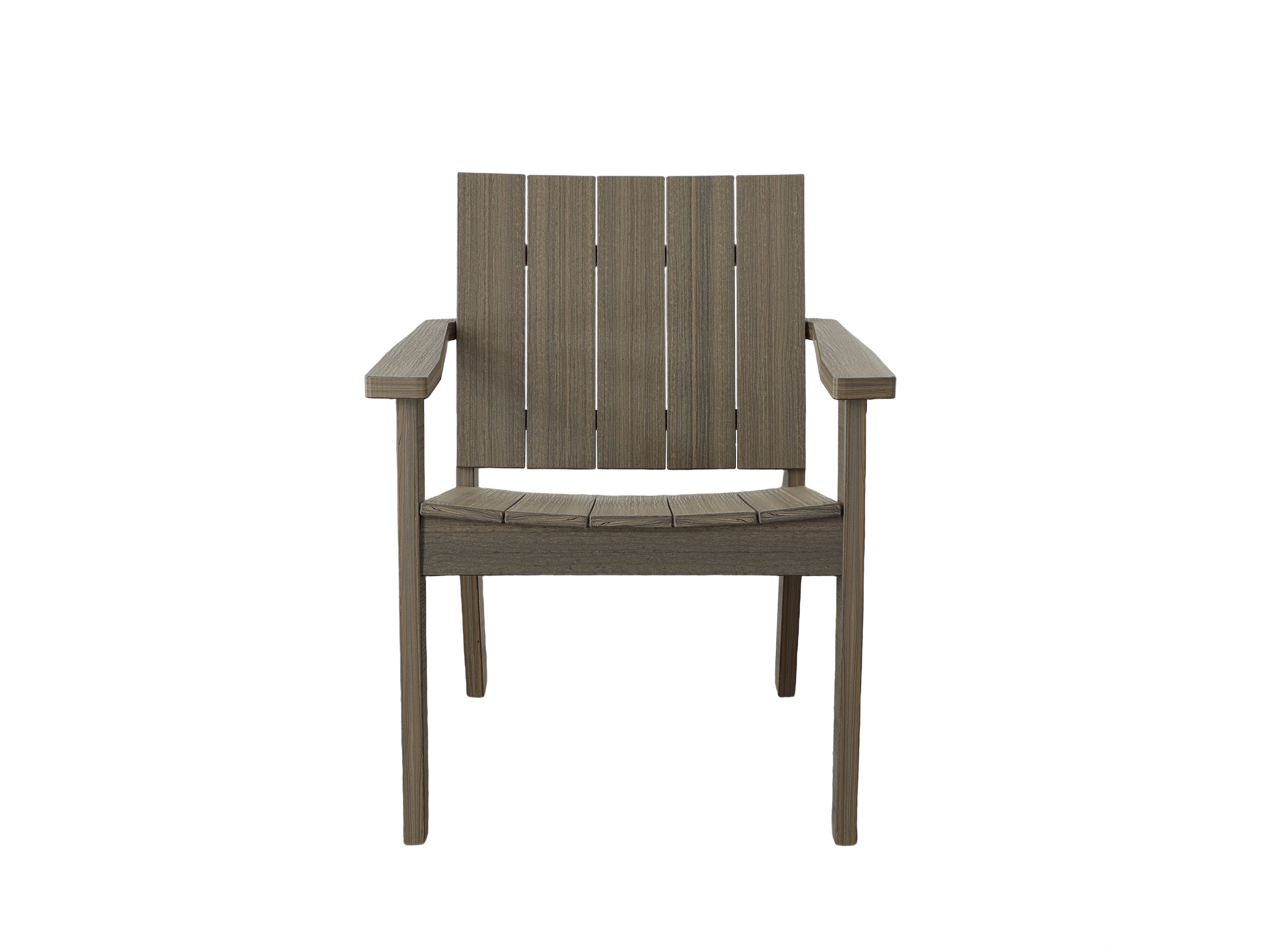 Half - Coastal Gray Ashland Chat Chair Front View on Blank Background
