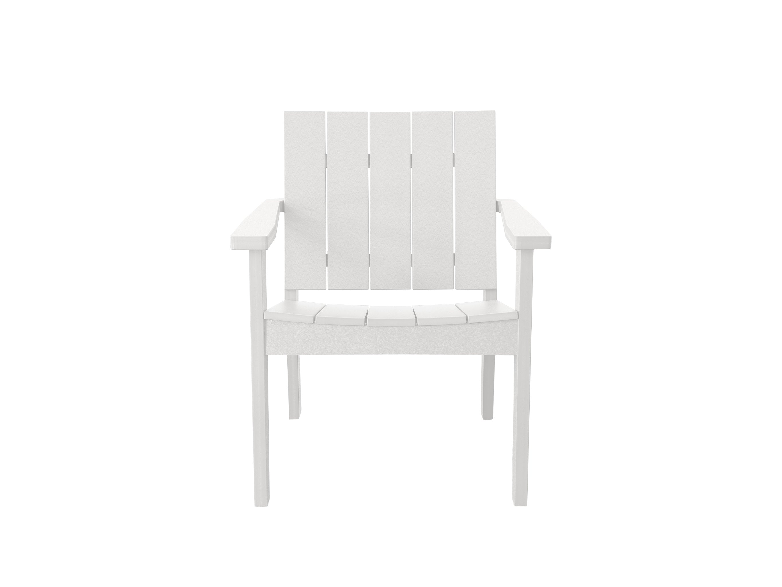 Half - White Ashland Chat Chair Front View on Blank Background