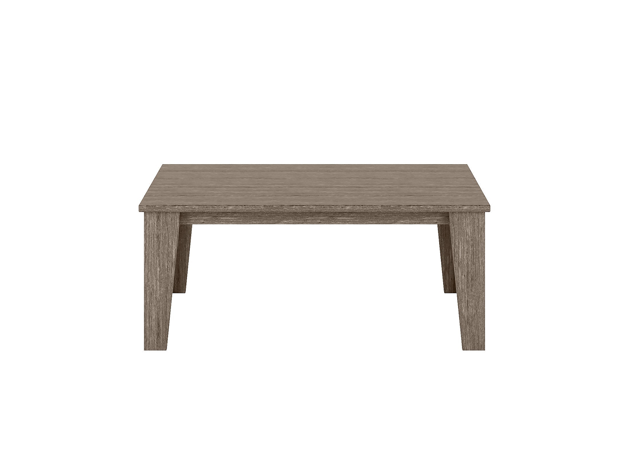 Coastal Gray Modern Coffee Table Front View Blank Background