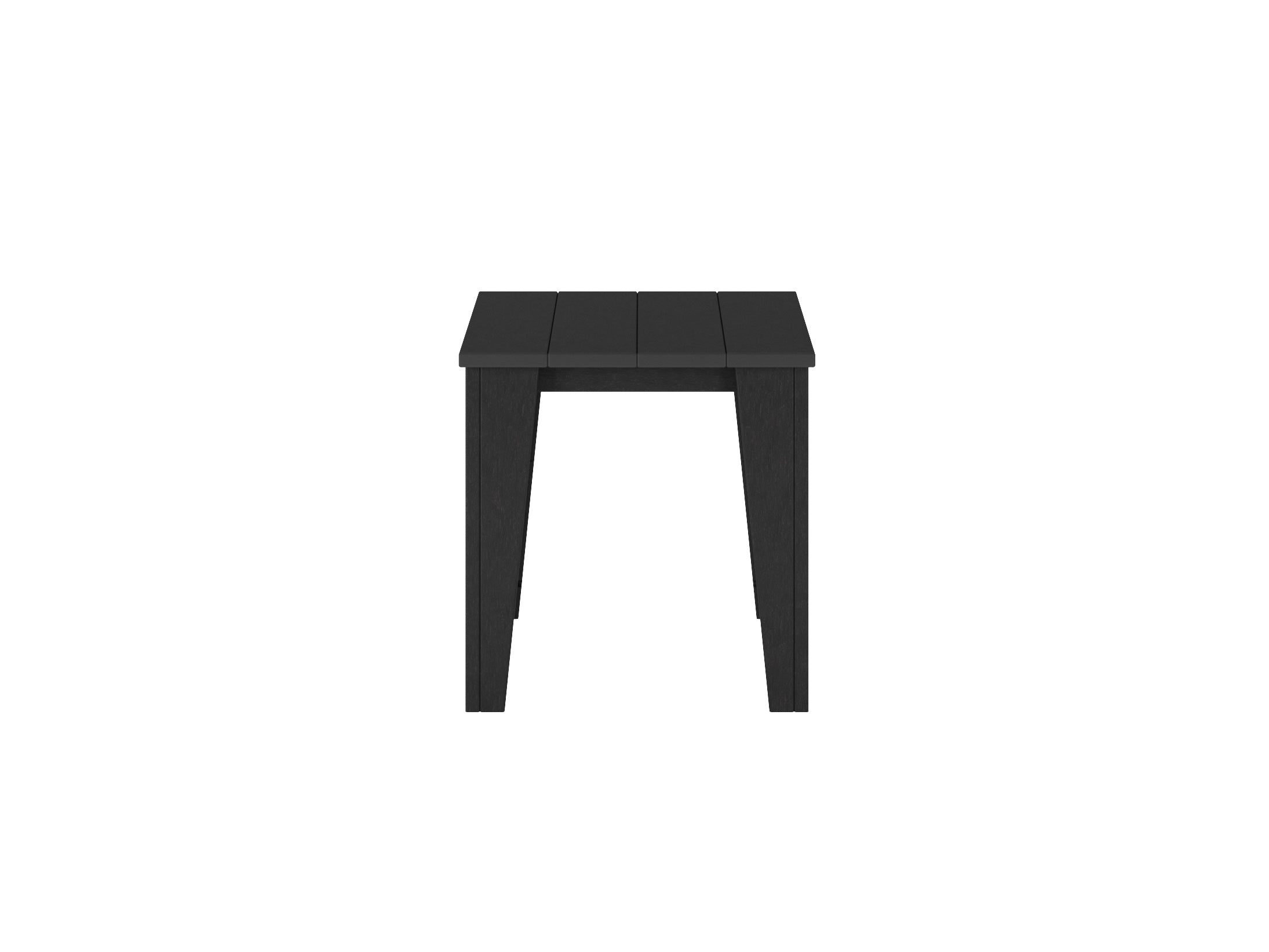 Black Modern Front Table Side View