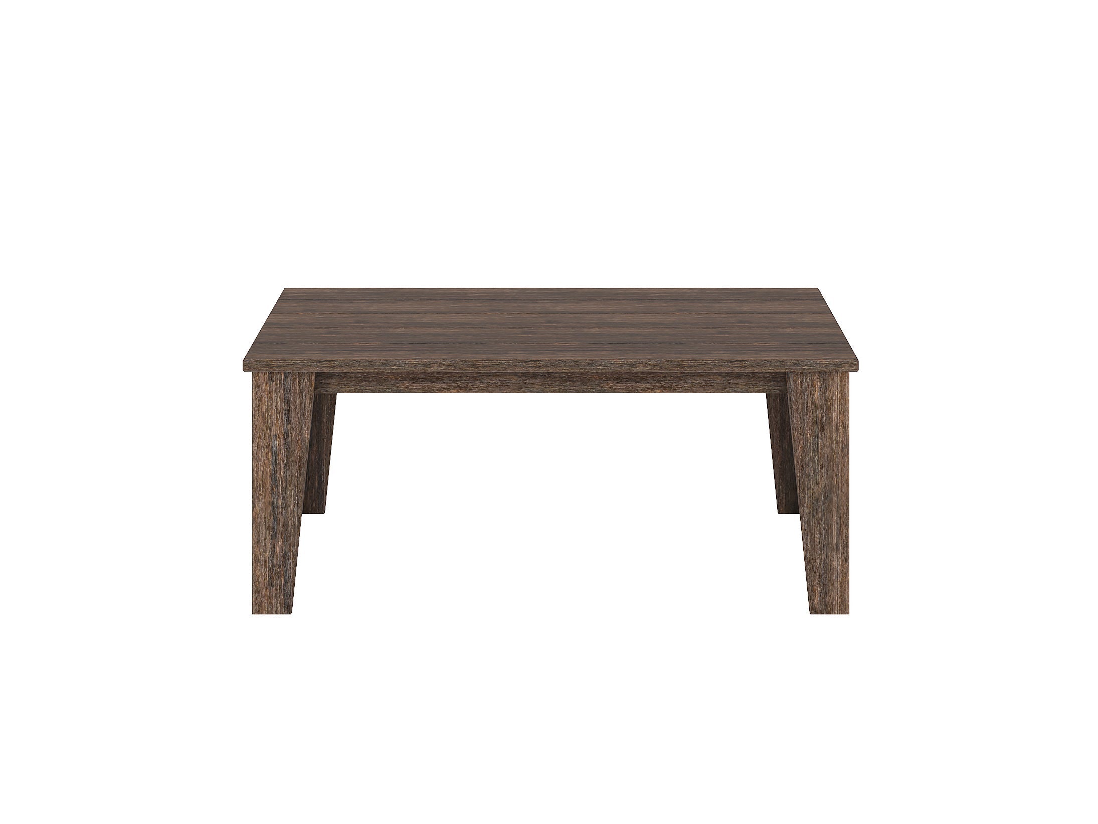 Brazilian Walnut Modern Coffee Table Front View Blank Background