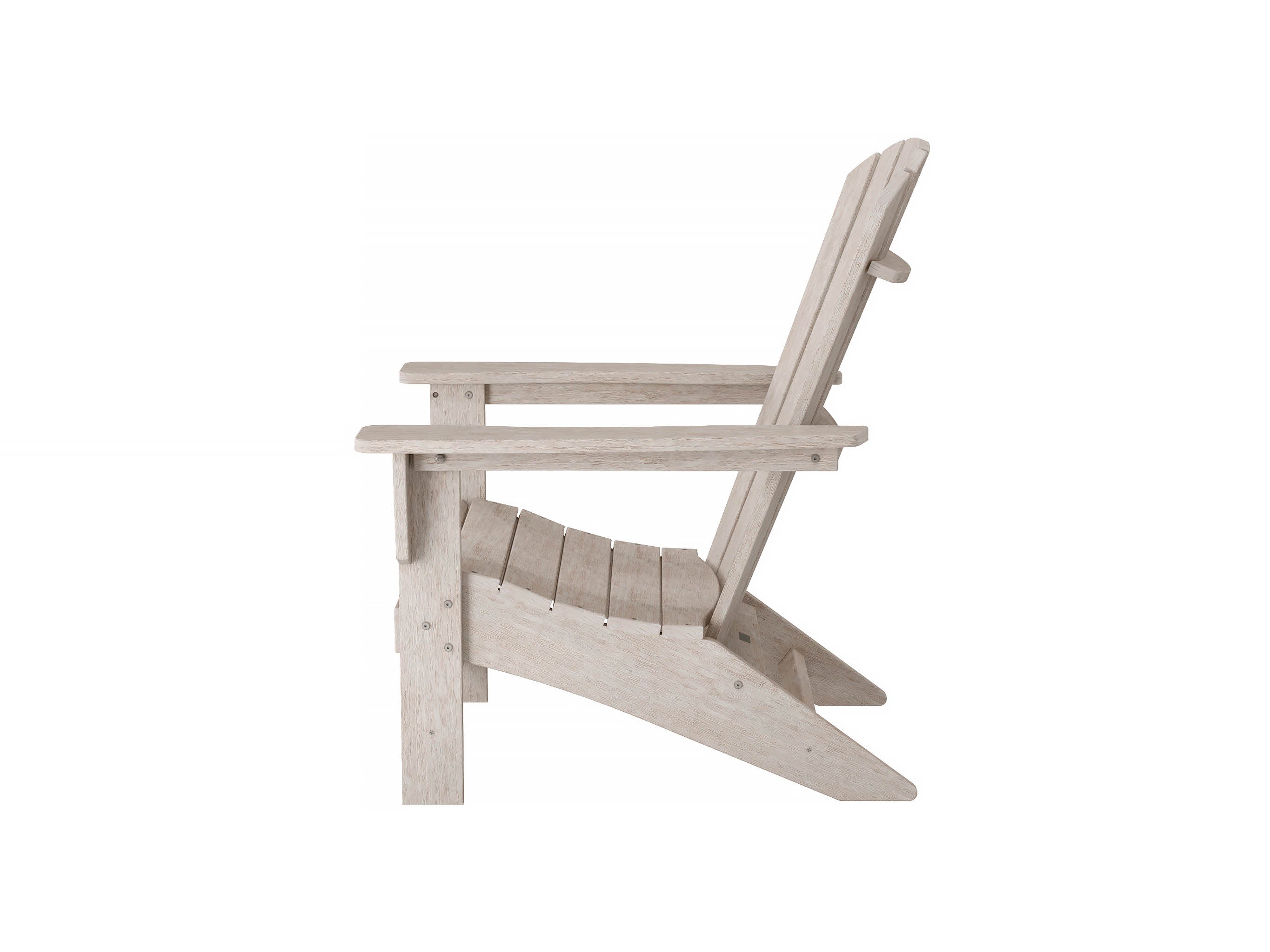Half Johnson Bay Adirondack Chair Side View Paper Birch