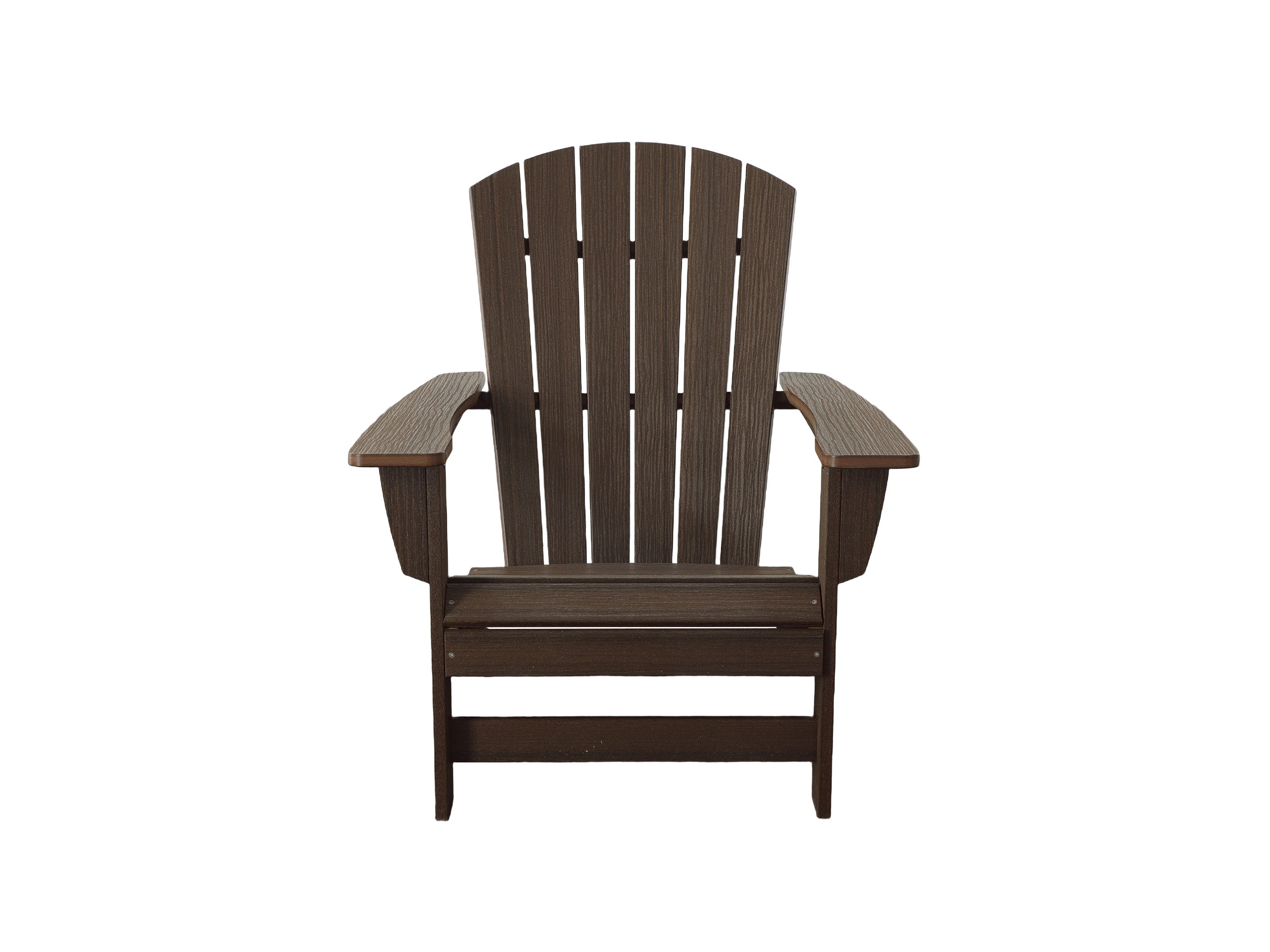 Half - Johnson Bay Adirondack Chair Brazilian Walnut Blank Background Front View