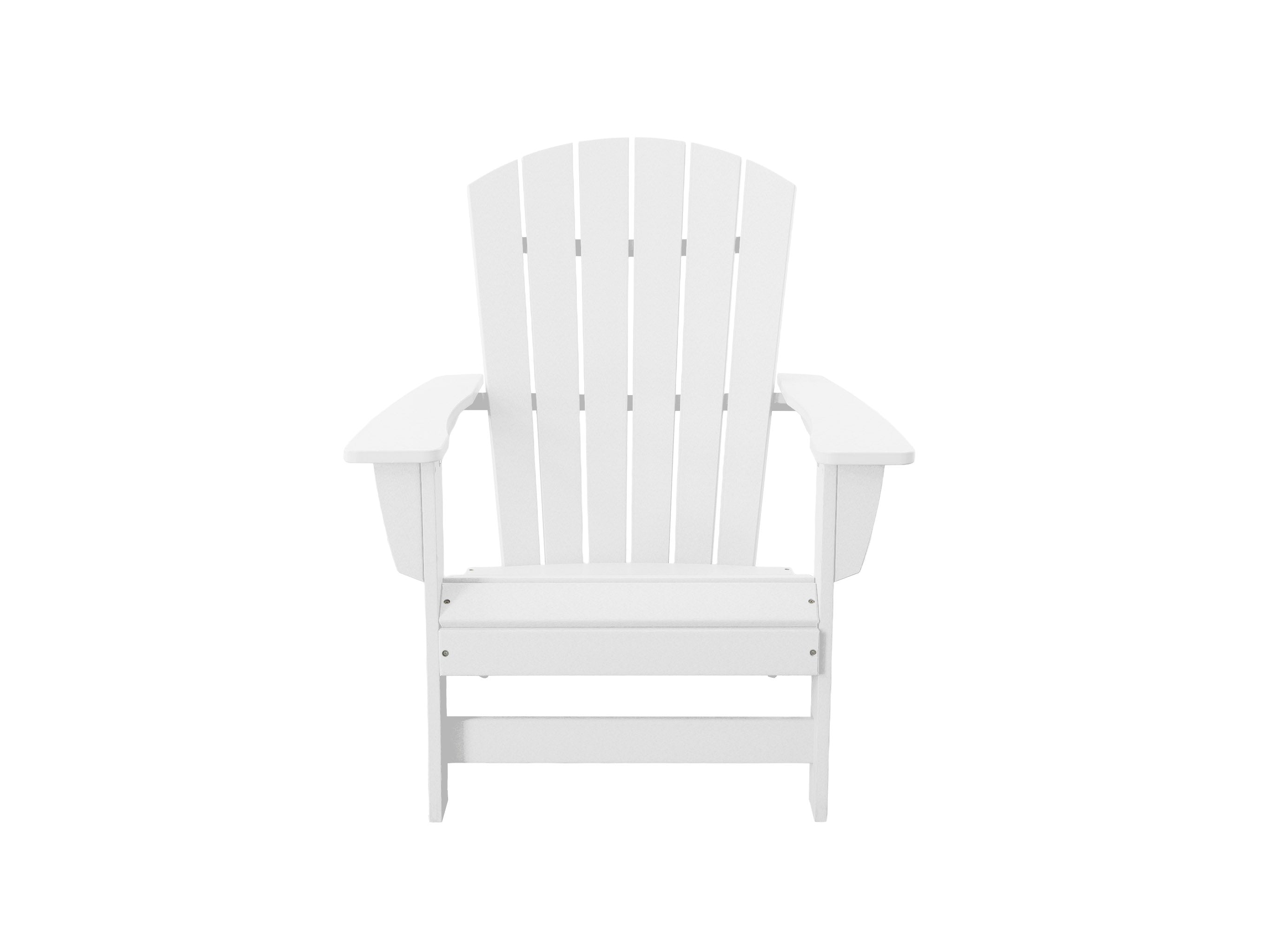 Half - White Johnson Bay Adirondack Chair Front View Blank Background