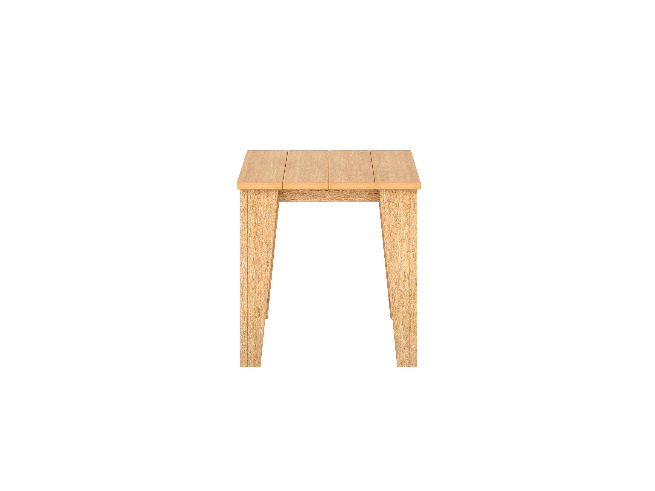 Half - Modern Side Table Natural Teak