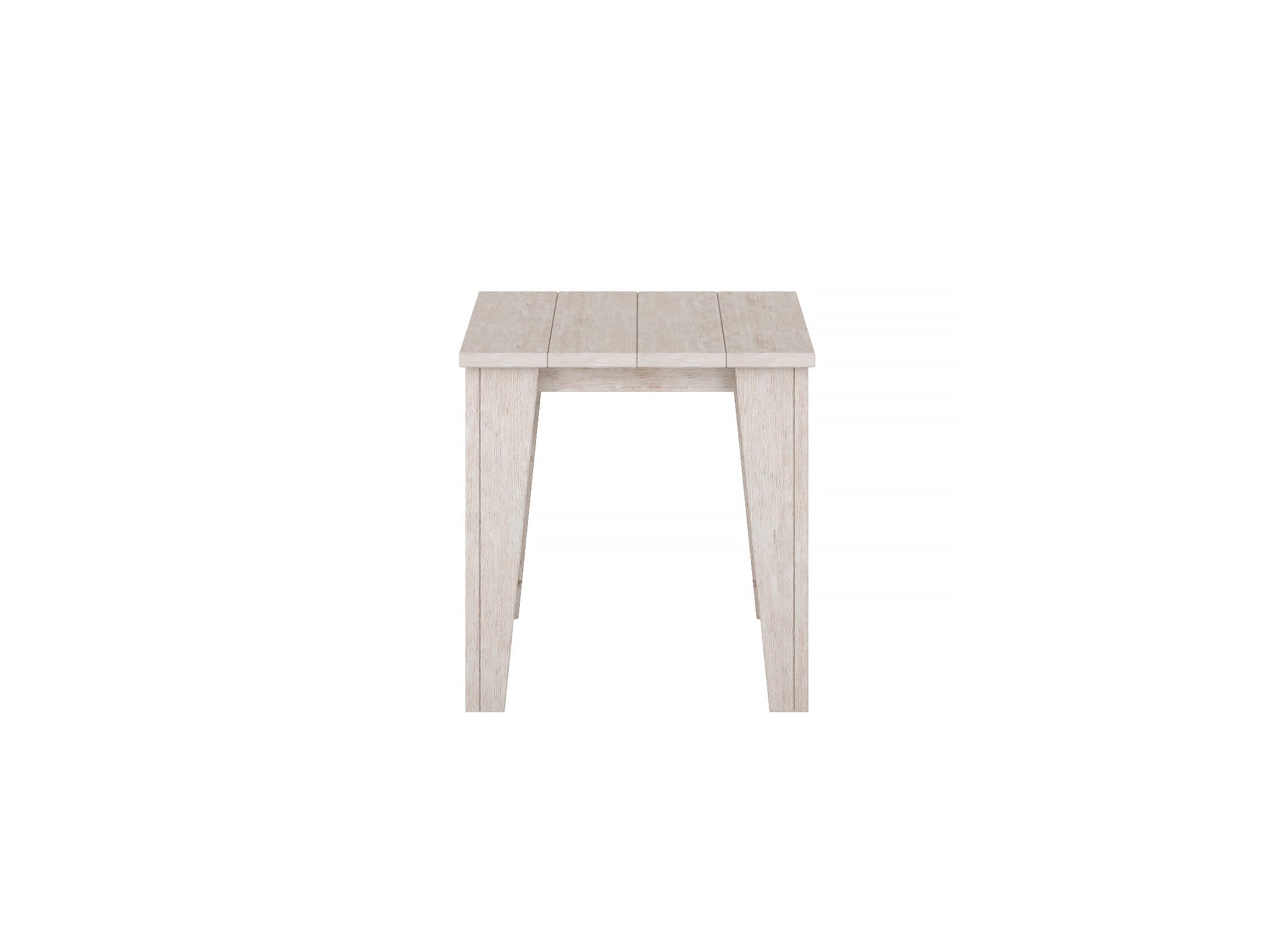 Paper Birch Modern Side Table Front View
