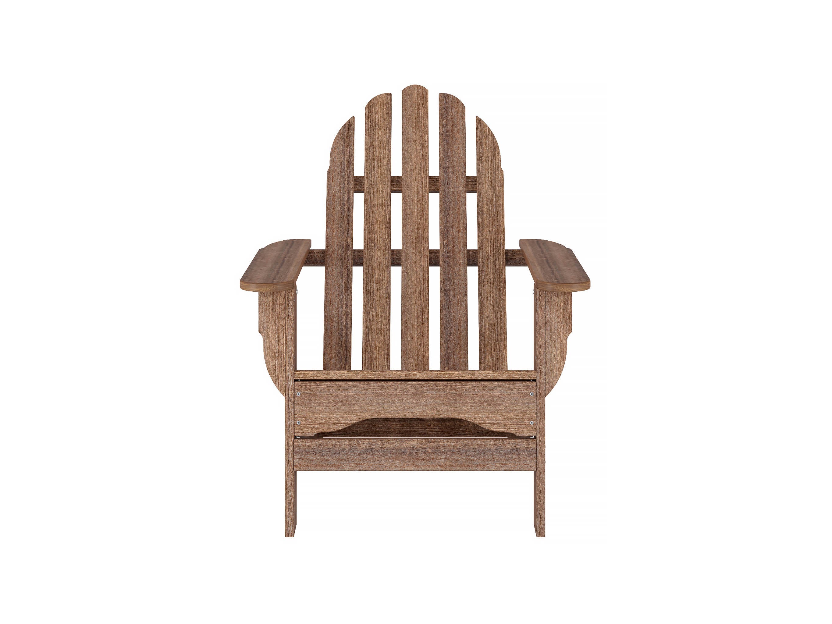 Half Classic Adirondack Chair Antique Mahogany Front View