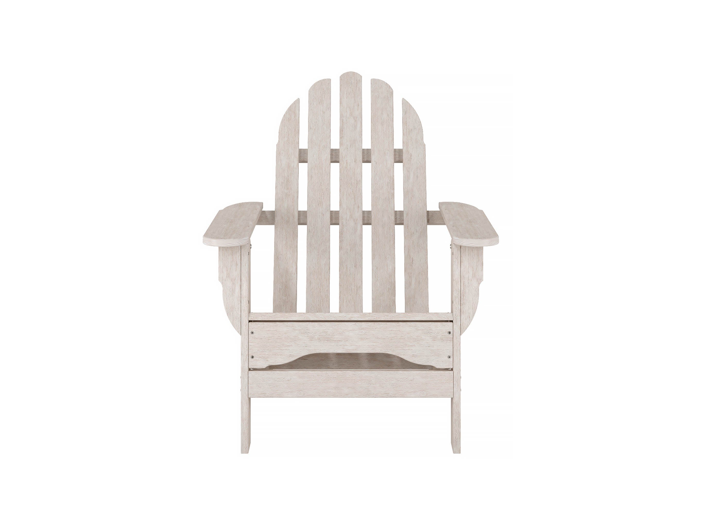 Half Classic Adirondack Chair Paper Birch Front View