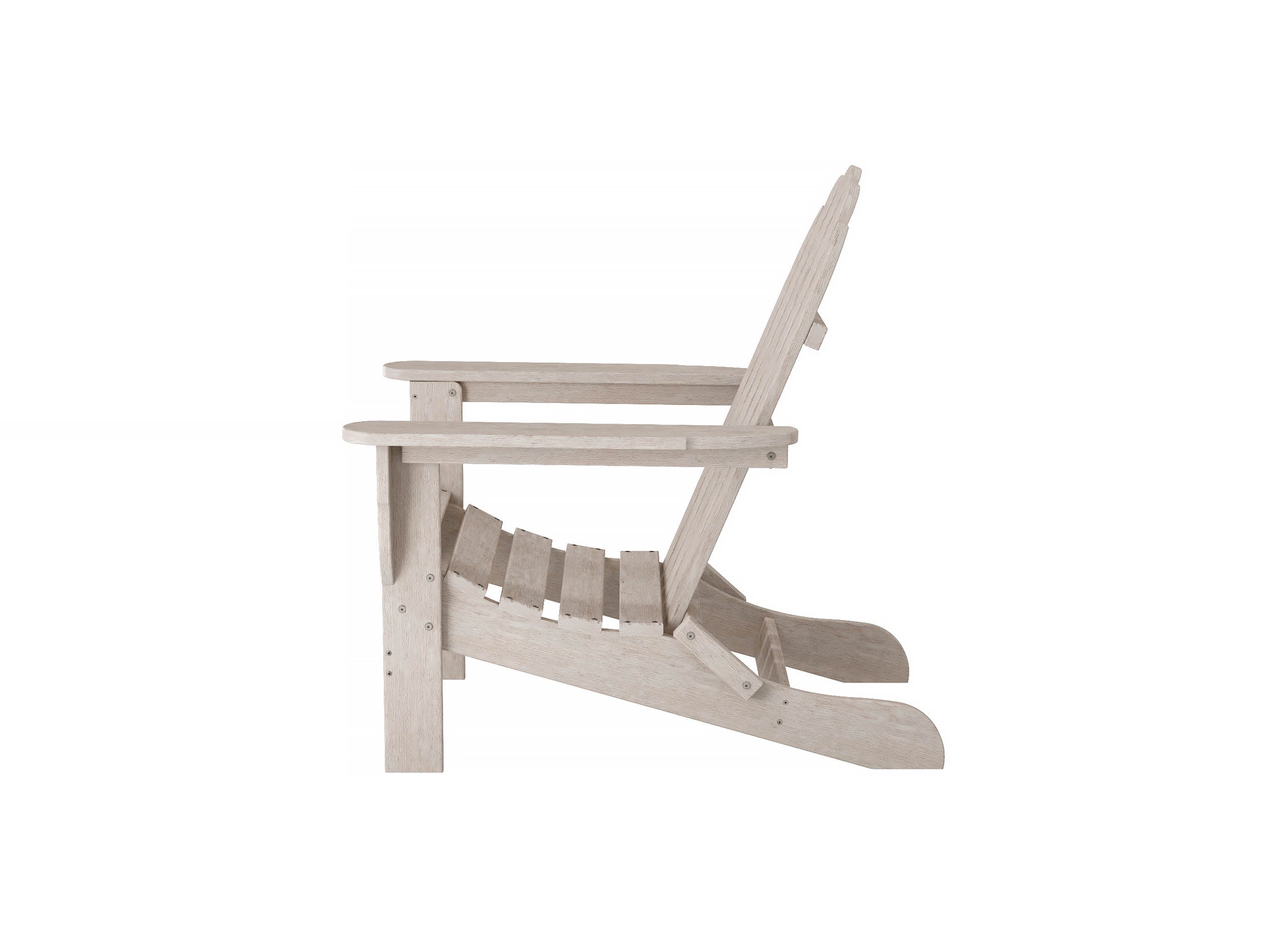 Half Classic Adirondack Chair Paper Birch Side View