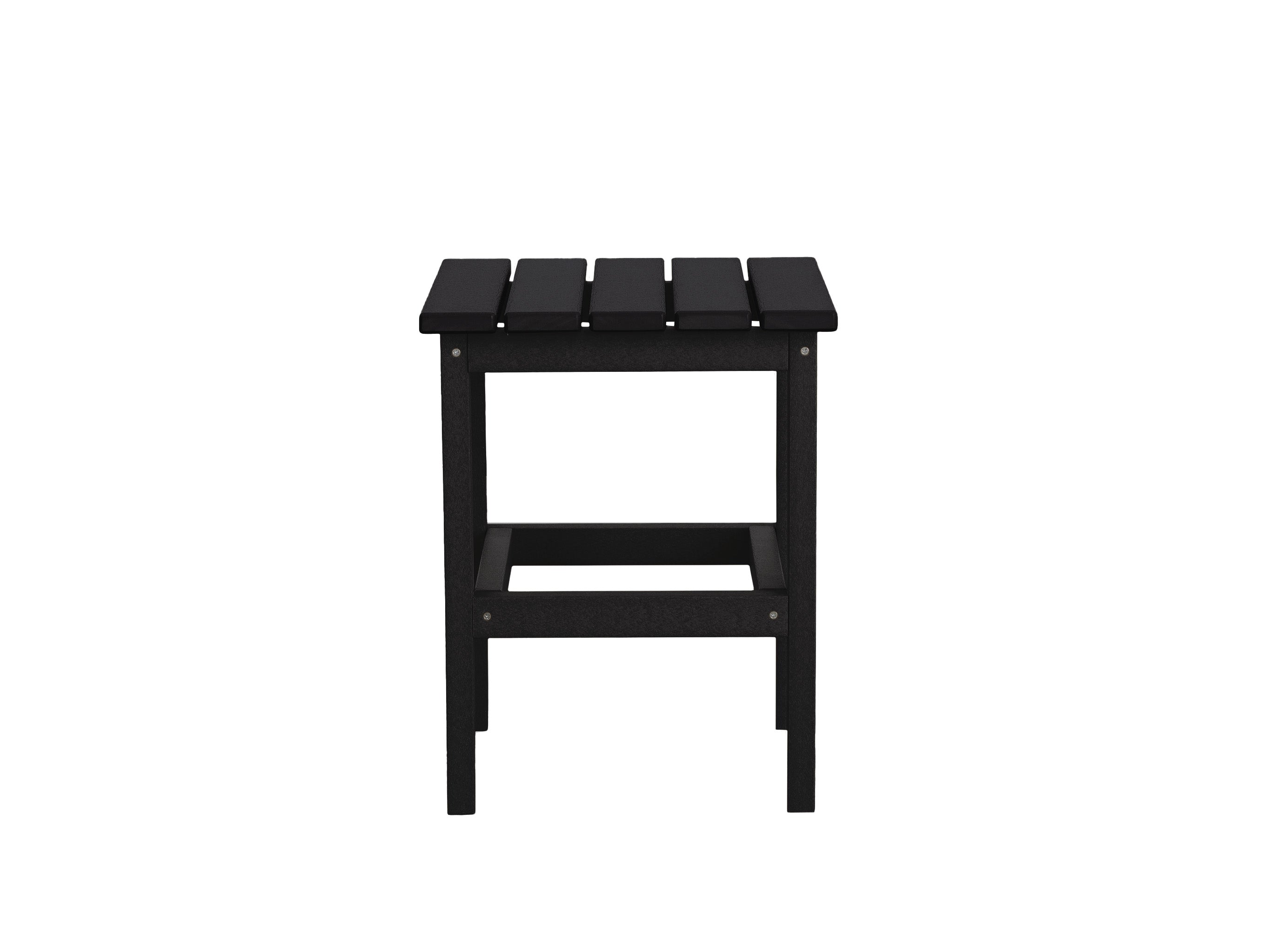 Half - Black Classic Side Table on Blank Background