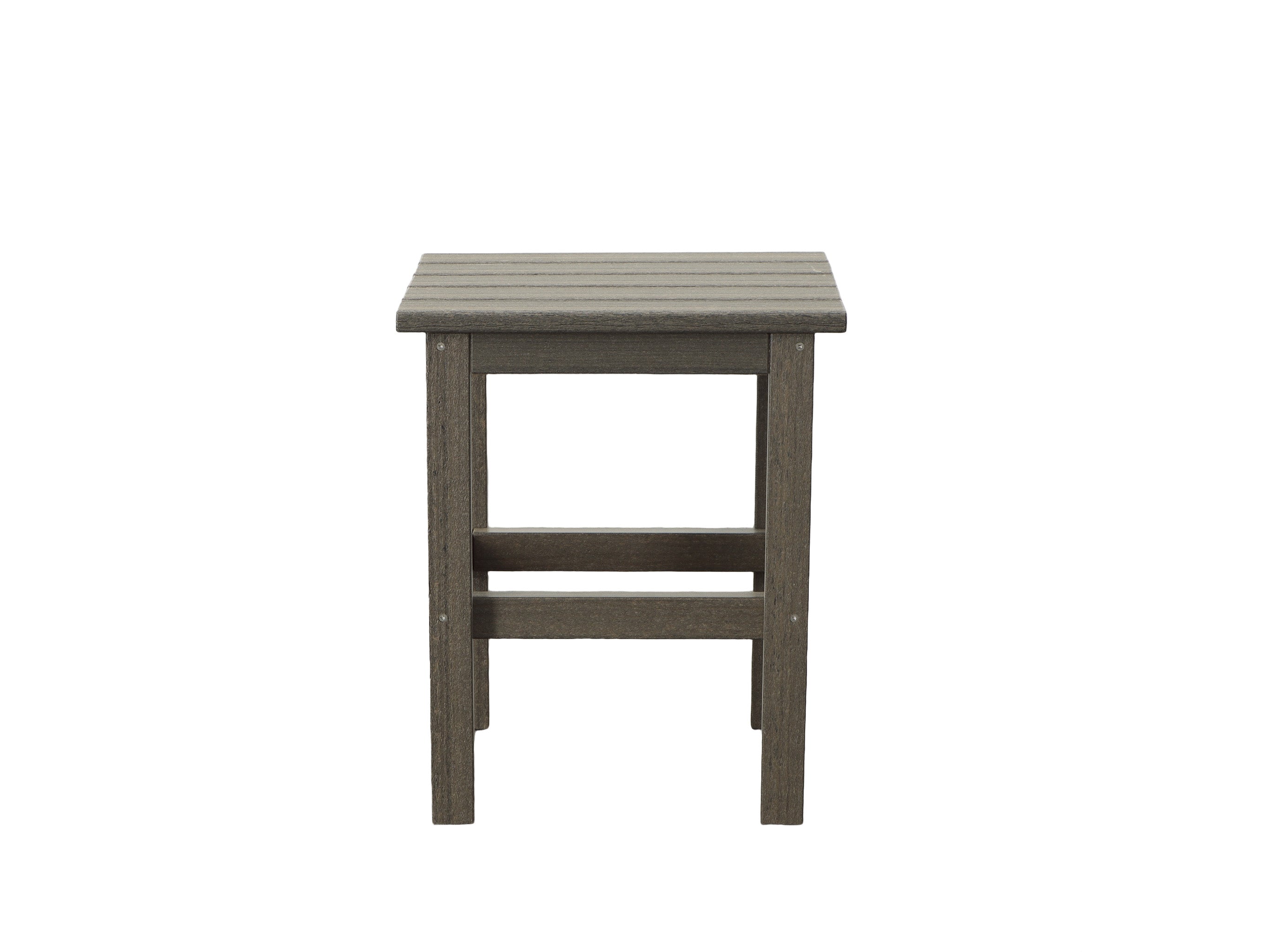 Half - Coastal Gray Classic Side Table Square Front