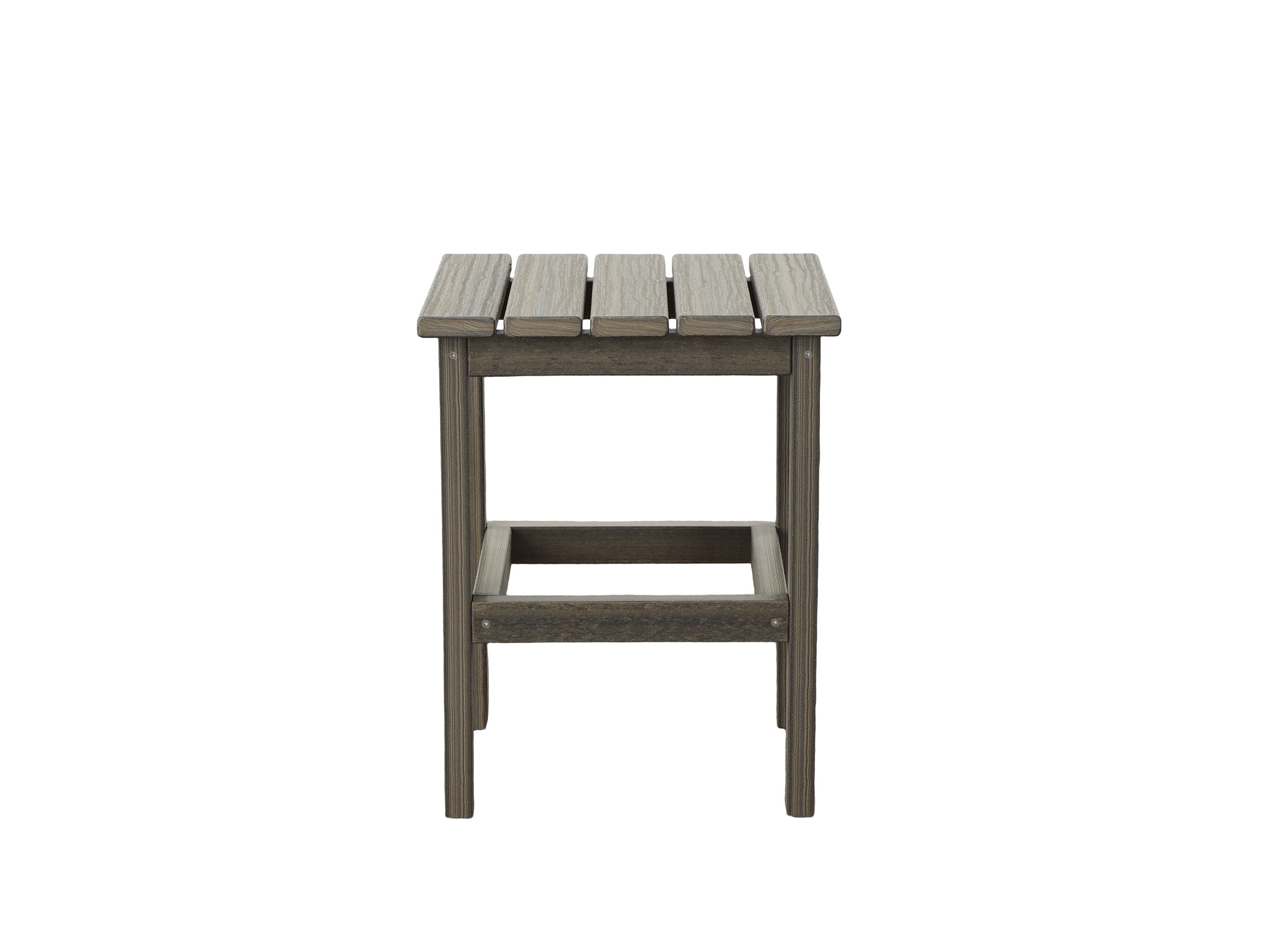 Half - Coastal Gray Classic Side Table on Blank Background