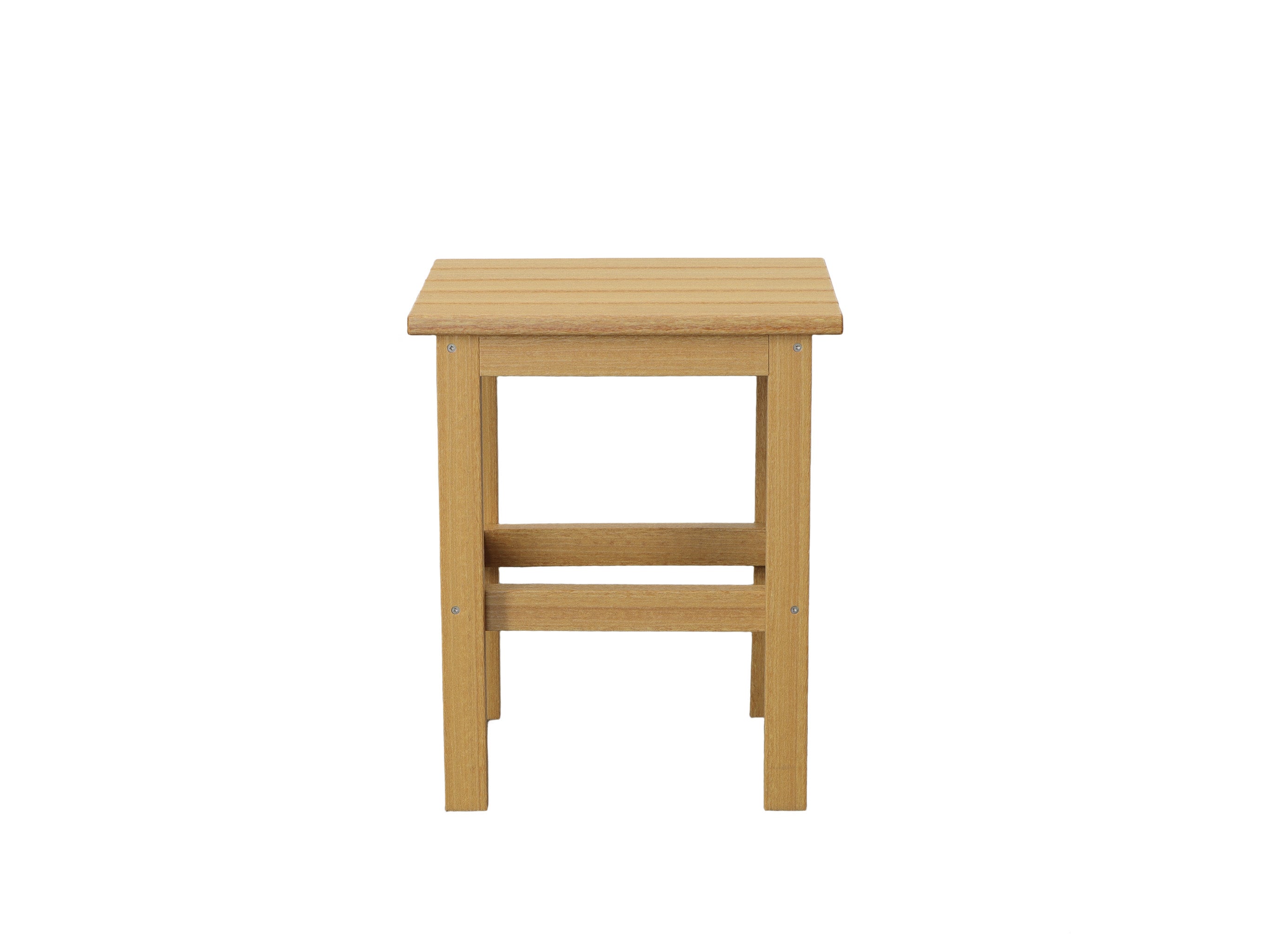 Half - Natural Teak Classic Side Table Square Front
