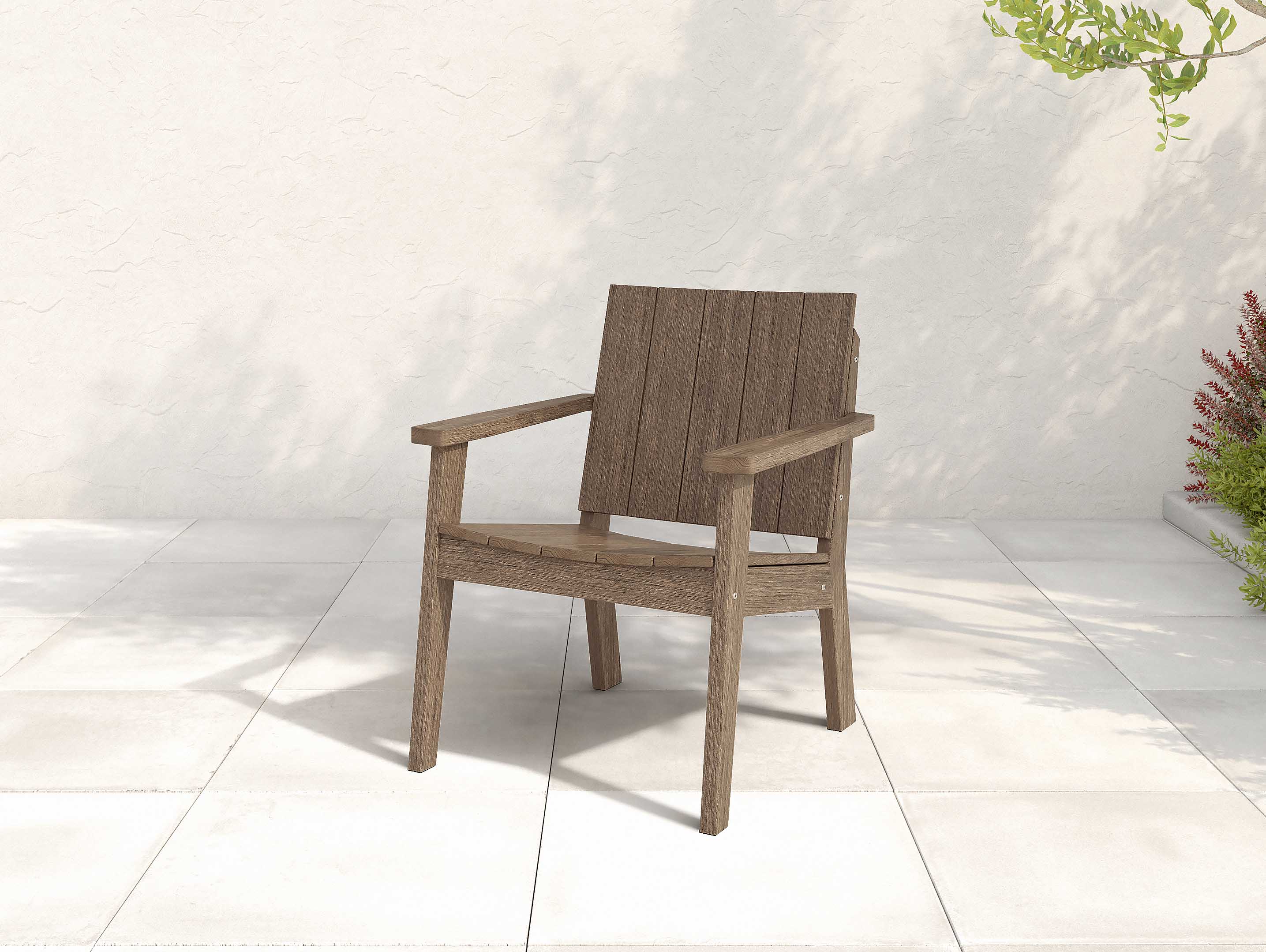 Ashland Chat Chair Side Angle Coastal Gray