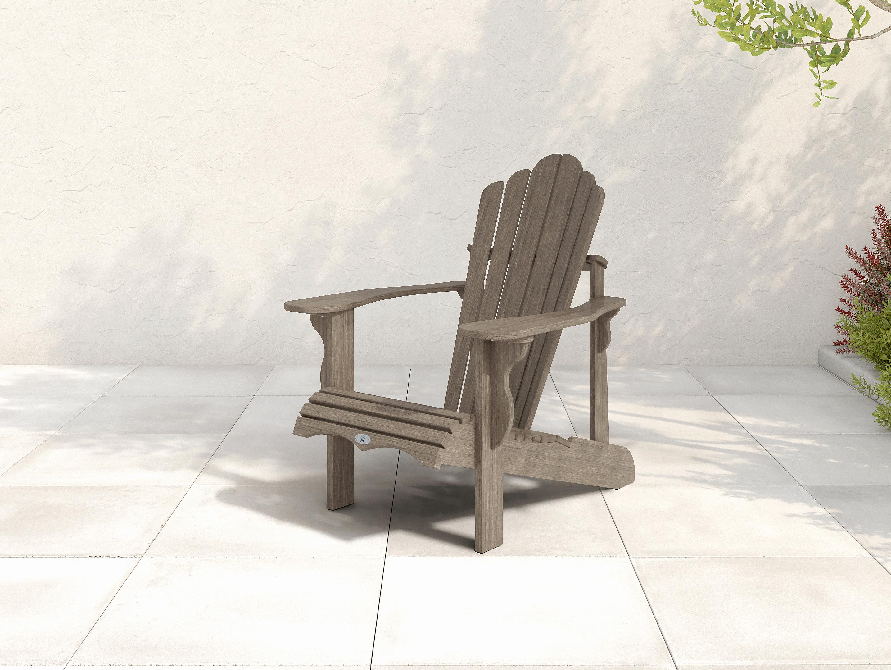 Leisure Traditional Woodgrain Adirondack Chair