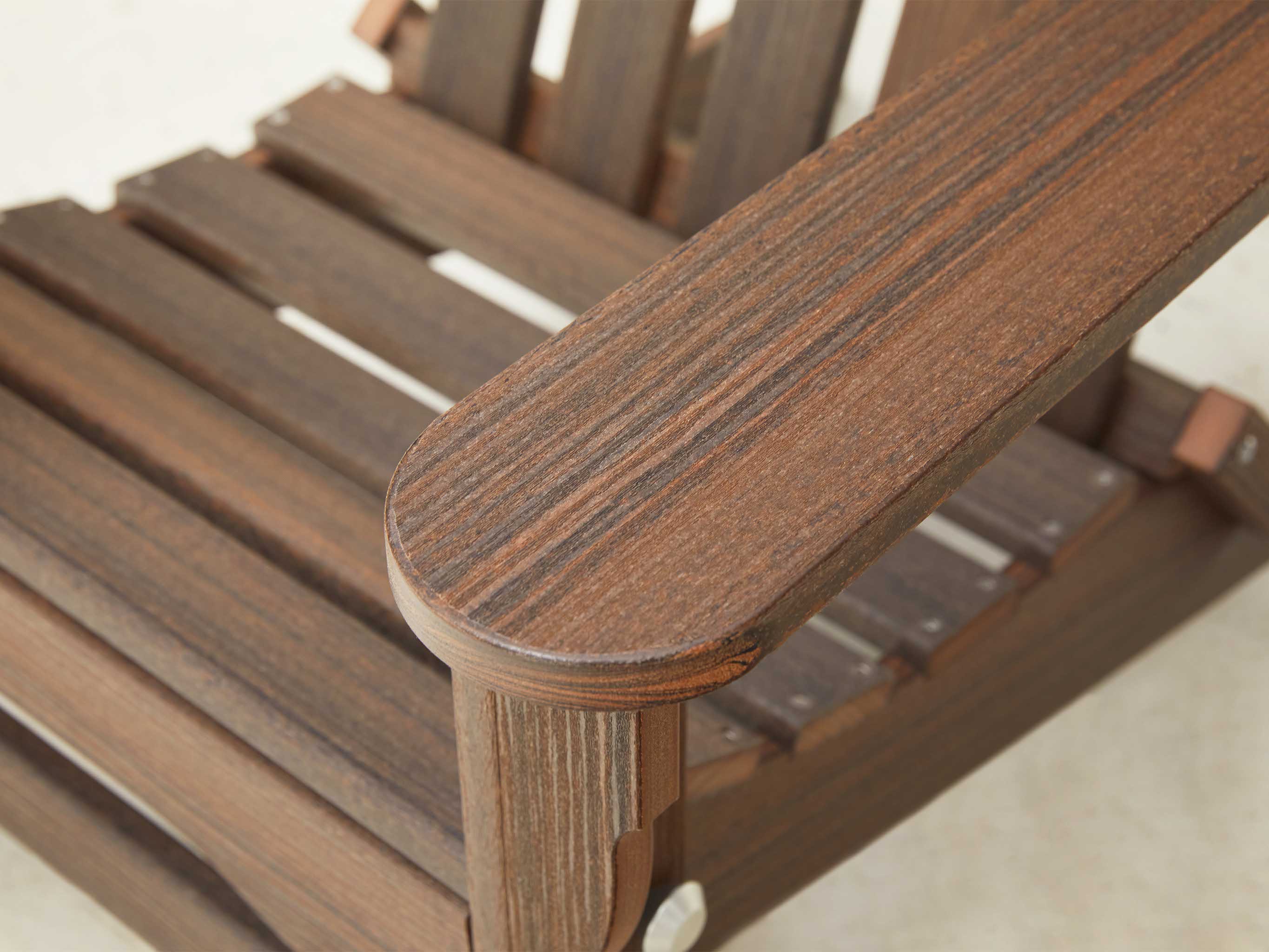Brazilian Walnut Woodgrain Close Up Image Folding Chair