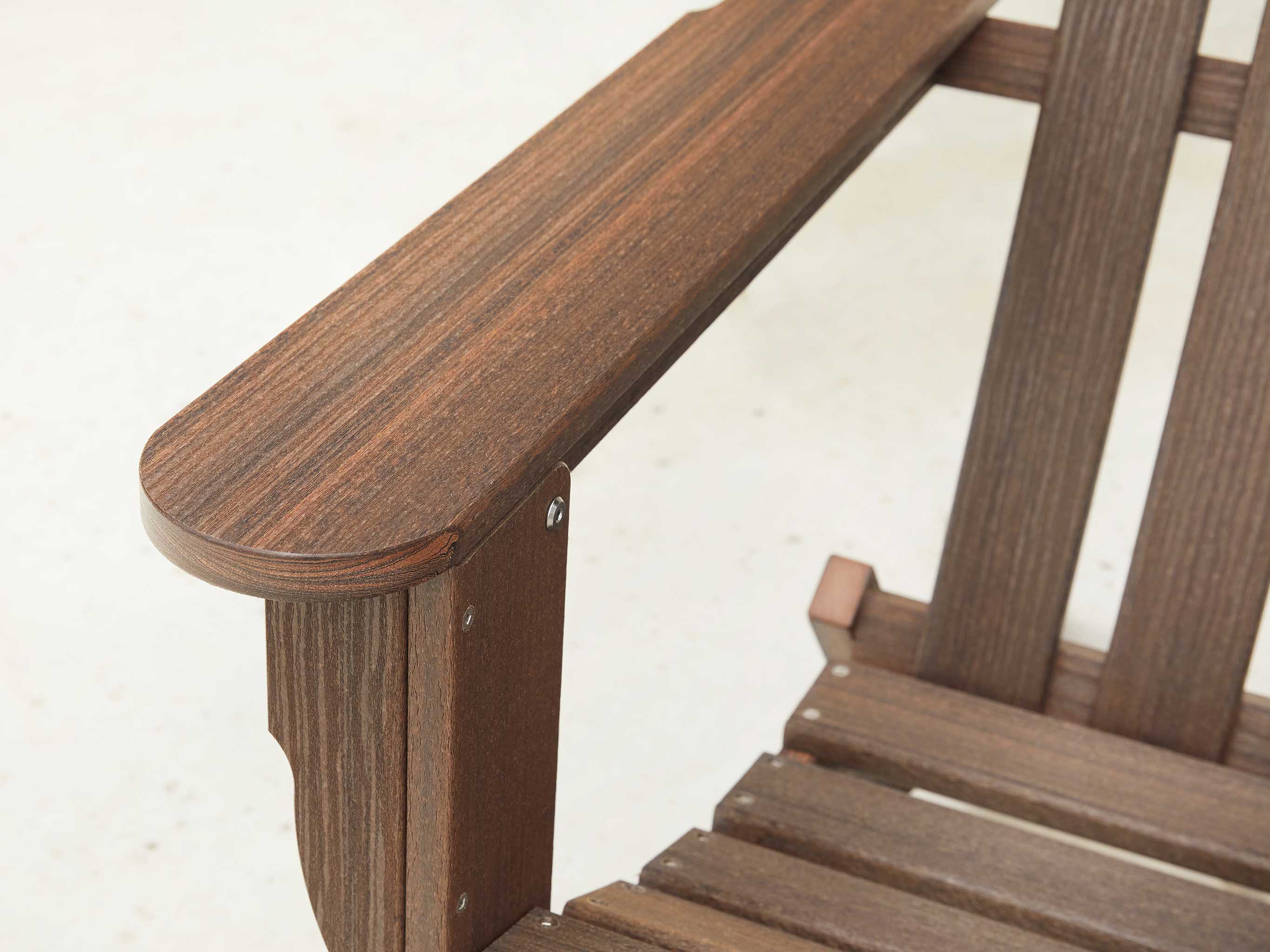 Adirondack Chair Brazilian Walnut Close Up Details